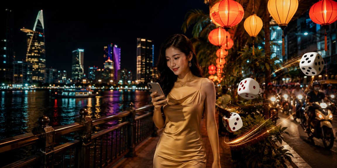 Không khí chợ đêm Hồ Chí Minh với trò chơi xúc xắc tài xỉu và giải trí truyền thống